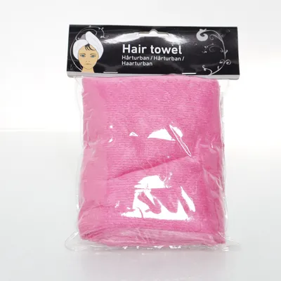 Hårhåndklæde (Pink) fra Rusta