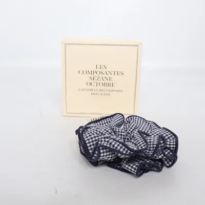 Élastique pour cheveux (Bleu, Blanc) de Sézane