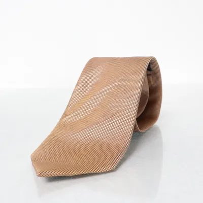 Stropdas (Beige, Oranje) van The Shirt Factory Zijde