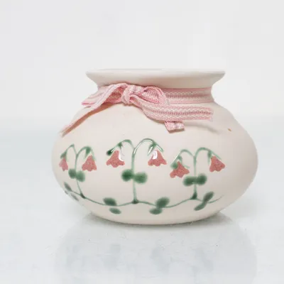 Vase (White, Multicolored)