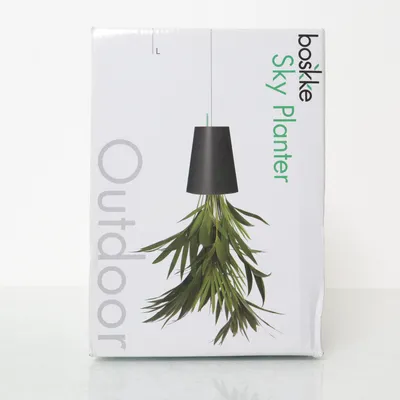 Hanging flower pot (Black) from Boskke
