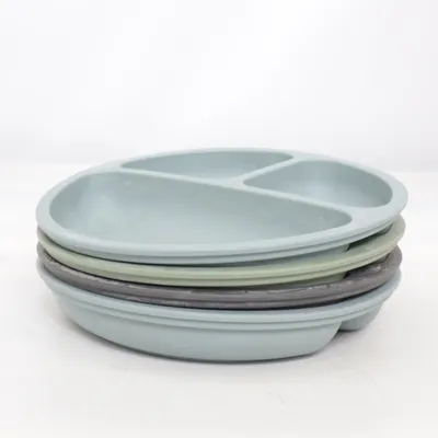Children's dinner sets (Blue, Green, Gray) from Virgel Baby
