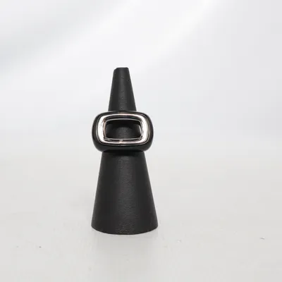 Ring (Zwart, Zilver) van Fossil Steel Onbekend materiaal