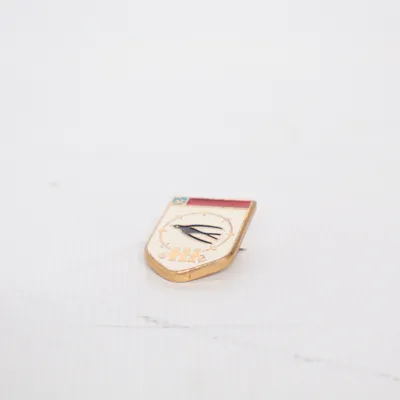 Brooch (White, Multicolored) Unknown metal