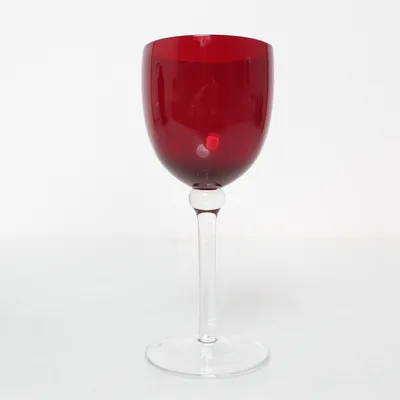 Vinglas (Röd, Transparent)