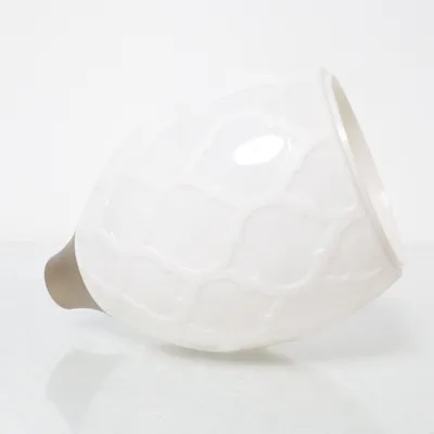Lampskärm (Vit, Guldfärgad)