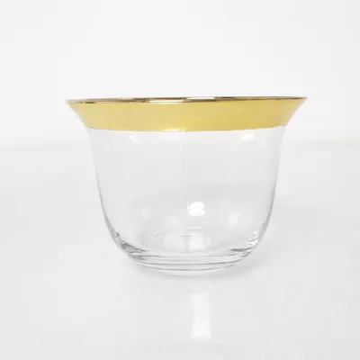 Skål (Transparent, Guldfärgad)