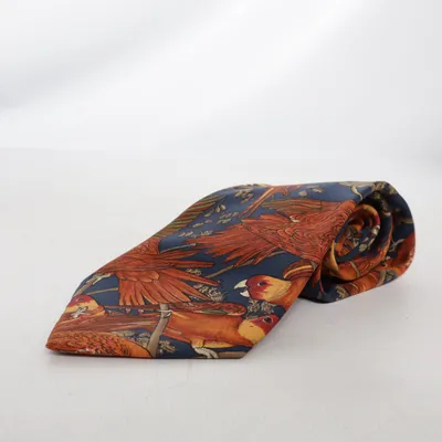Cravate (Bleu, Orange, Multicolore) de Hugo Boss Soie