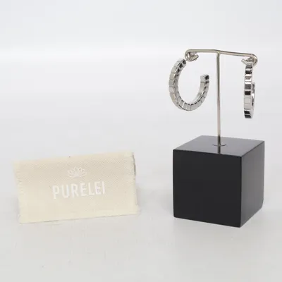 Earrings (Black, Silver) from Purelei Unknown metal