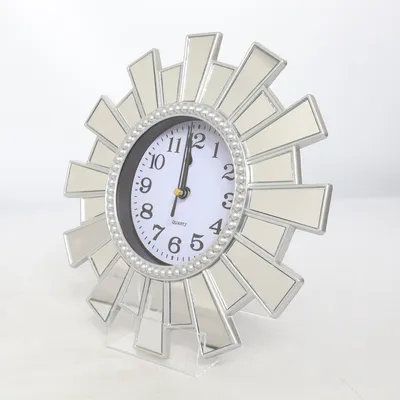 Wandklok (Zilver, Wit) van Quartz  