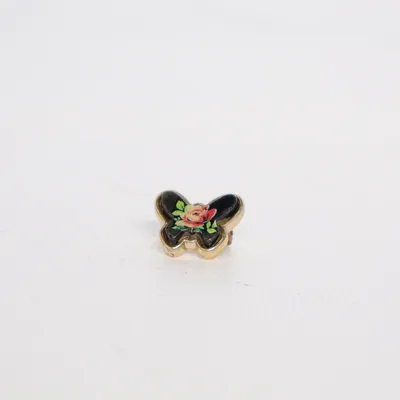 Brooch (Black, Multicolored) Unknown metal