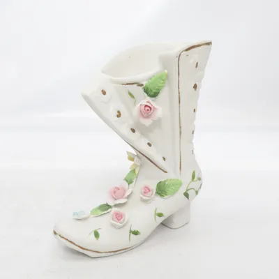Vase (White, Multicolored)
