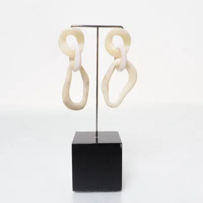 Örhängen (Beige, Flerfärgad) Okänd metall