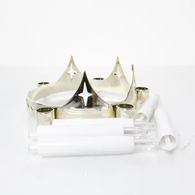 Elektrisk adventsljusstake (Silverfärgad, Vit) från Konst Smide