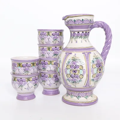 Ensemble de vaisselle (Violet, Multicolore) de Deco Keramik