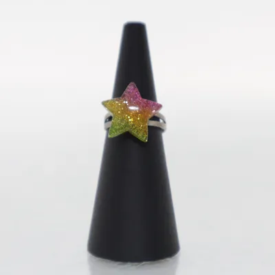 Ring (Zilver, Meerkleurig) Onbekend materiaal