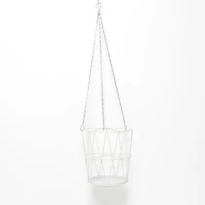 Hanging flower pot (White)
