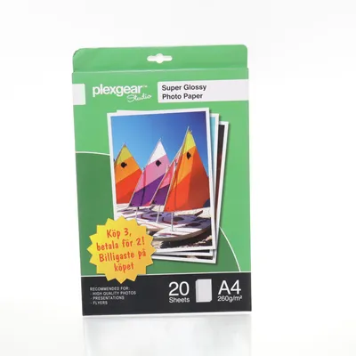 Fotopapper (Vit) från Plexgear