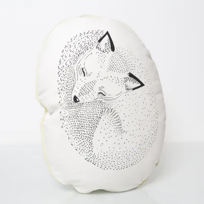 Prydnadskudde (Vit, Svart, Gul) från Bloomingville