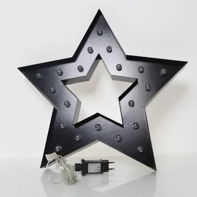 Fönsterlampa (Svart)