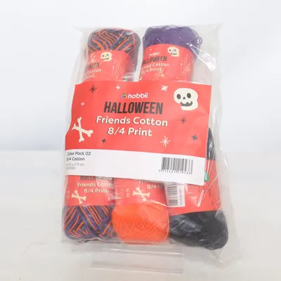 Yarn (Halloween Friends Cotton 8/4 Print) from Hobbii Cotton