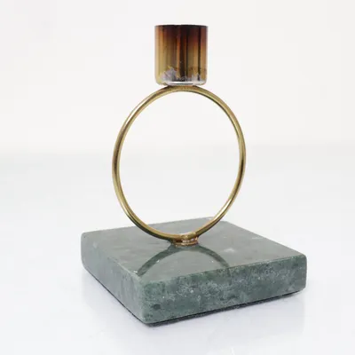 Candlestick (Green, Gold)
