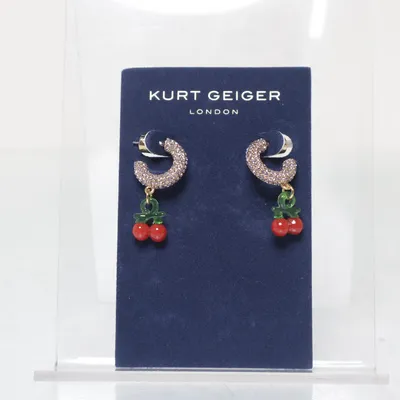 Earrings (Red, Multicolored) from Kurt Geiger Unknown metal