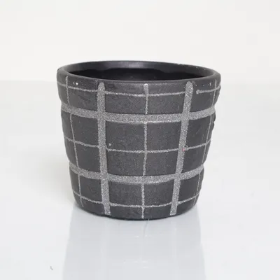 Bloempot (Zwart)