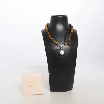 Necklace (Brown, White, Multicolored) from Purelei Unknown metal