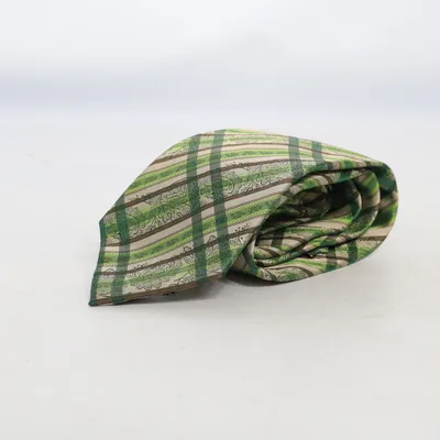 Cravate (Vert, Beige) de Striessnig Soie
