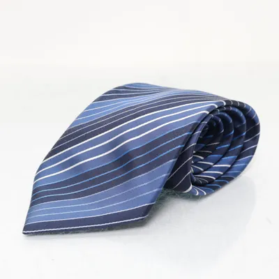 Stropdas (Blauw, Wit, Zwart) van Batistini Zijde