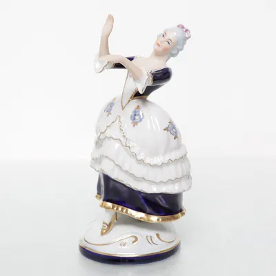 Figur (Blå, Hvid) fra Royal Dux