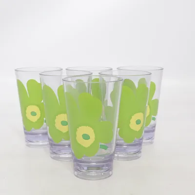 Glas (Transparent, Grøn) fra Marimekko