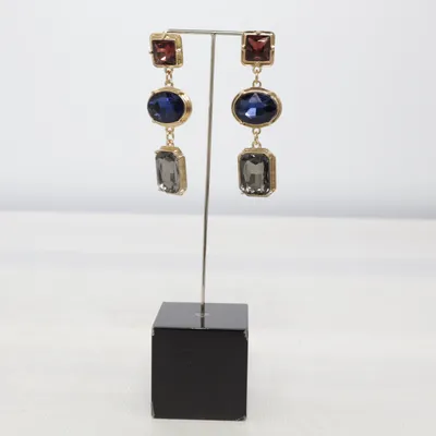 Earrings (Gold, Multicolored) Unknown metal