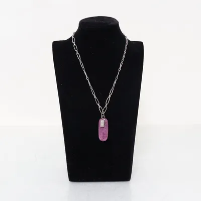 Halsband (Silverfärgad, Lila) från Snö of Sweden Okänd metall