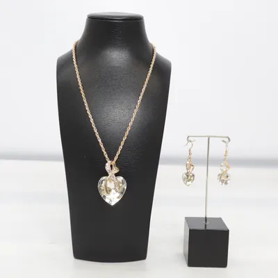 Sieradenset (Goud, Transparant) van Fashion Jewelry Onbekend materiaal