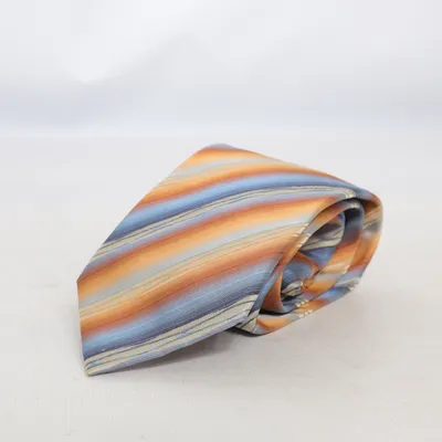 Cravate (Bleu, Orange, Multicolore) de Monti Soie