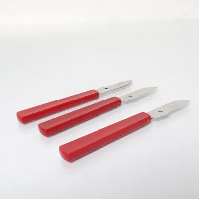 Mes (Rood, Zilver) van Rostfritt Stål