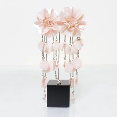 Earrings (Pink) Unknown metal