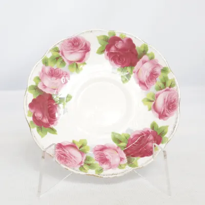 Små tallerkener (Old English Rose) fra Royal Albert