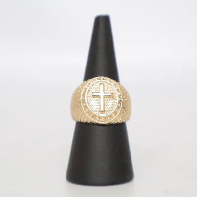 Klackring (Guldfärgad) Okänd metall