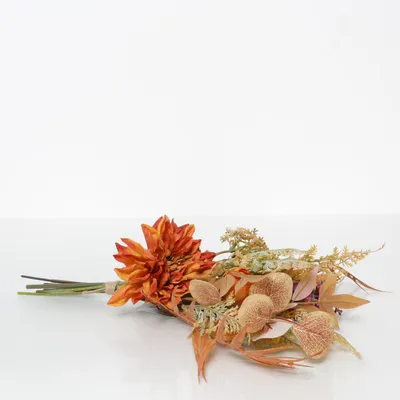 Kunstig plante (Orange, Brun, Grøn)