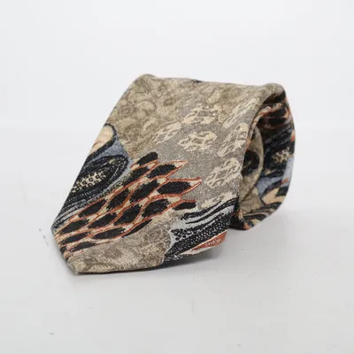 Tie (Beige, Blue, Brown) from Giovanni Rossi Silk