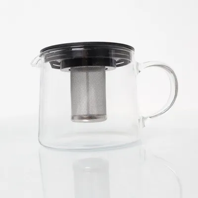 Tekanna (Transparent, Svart, Silverfärgad)