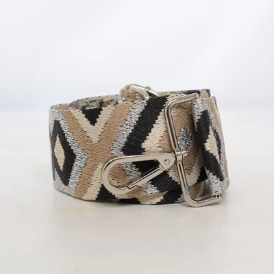 Skulderrem (Beige, Sort, Sølv)