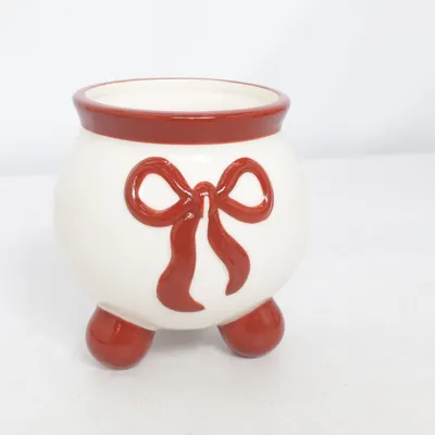 Bloempot (Wit, Rood)