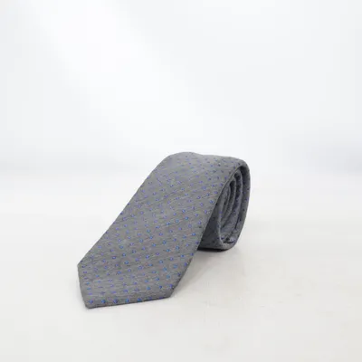 Tie (Gray, Blue) from WE Silk, Viscose