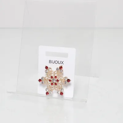 Broche (Guld, Rød) fra Bijoux Ukendt metal