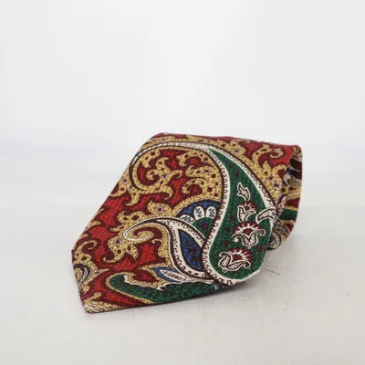 Krawatte (Rot, Blau, Grün) von Etro Seide