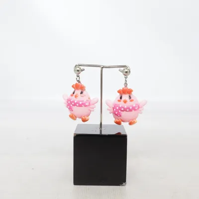 Oorbellen (Roze) Onbekend materiaal